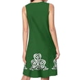 thumbnail image 2 of celtic shamrock Spring Summer Dresses for Women Fashion T-shirt Dress Casual Sleeveless Loose Sundress with Pockets, 2 of 5