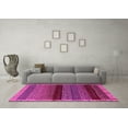 thumbnail image 3 of Ahgly Company Indoor Square Abstract Pink Modern Area Rugs, 4' Square, 3 of 4