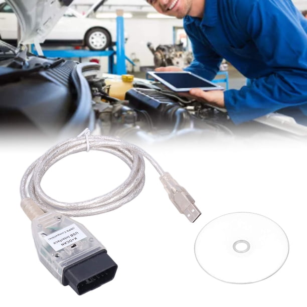 Cables De Diagnóstico De Automóvil, Reemplazo De Interfaz De Cable USB OBD2 Confiable Y Liviano Para Departamento 5 E60 2004-2009 Para Automóvil