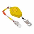 thumbnail image 2 of Self Retracting Lifeline, 33FT 330LBS Fall Arrester Lanyard Fall Protection Double Brake System Alloy Steel Hook & Steel Wire Rope (10M), 2 of 4