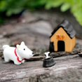 thumbnail image 4 of 3 Pcs Resin Model Dog World Ornaments Craft Accessory Home Garden Decoration, 4 of 8