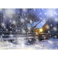 thumbnail image 1 of EREHome Polyester Fabric 5x7ft Winter Backdrops for Photography Frozen Snow Backgrounds Railway Backdrop for Wedding Photo Shooting, 1 of 2
