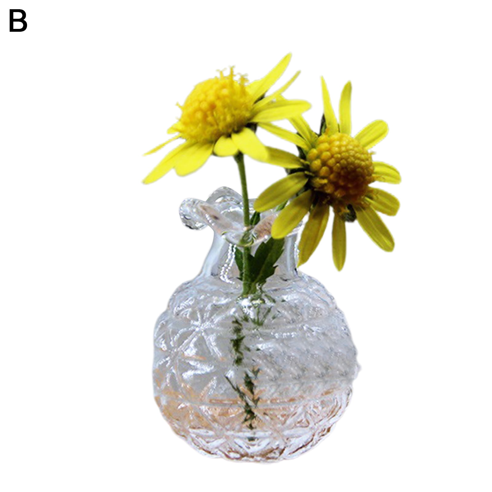 Realyc Dollhouse Vase Simulation Scenery Accessory Glass Vase Model