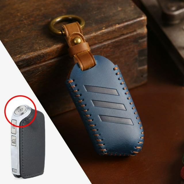 Car Key Fob Cover Case Protector For Kia K5 Sportage K3 Car Key Case Fob Cover Crazy Horse Leather