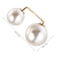 thumbnail image 2 of MasteelfCA 6 Pcs Broche en Fausse Perle Mode Sécurité Col Châle Jupe Boutons, 2 of 8