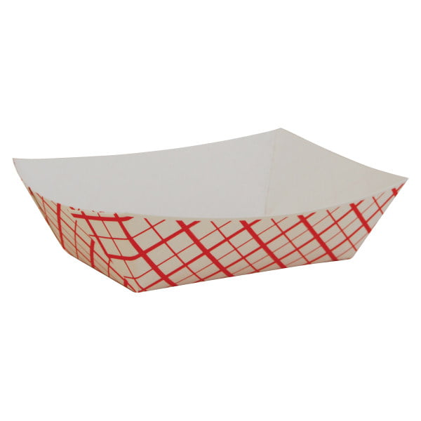 SCT® Paper Food Baskets, 0.5 Lb Capacity, Red/White Checkerboard ...