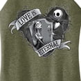 thumbnail image 3 of The Nightmare Before Christmas - Jack and Sally Love Eternal - Juniors High Neck Tank Top, 3 of 5