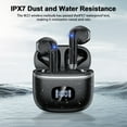 thumbnail image 3 of Wireless Earbuds Bluetooth 5.4 Noise Cancelling for iPhone Android with 4 ENC Mic, Dual LED Display, 50H Playtime IPX7 Waterproof In Ear Headphones, Black, 3 of 8