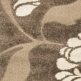 thumbnail image 4 of SAFAVIEH Florida Teodor Floral Shag Area Rug, Smoke/Beige, 5' x 5' Square, 4 of 6