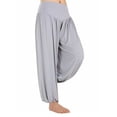 thumbnail image 3 of Yoga Pants High Waist Harem Soft Modal Sport Pants Loose Long Tai Chi Dance Bloomers for Women, 3 of 5