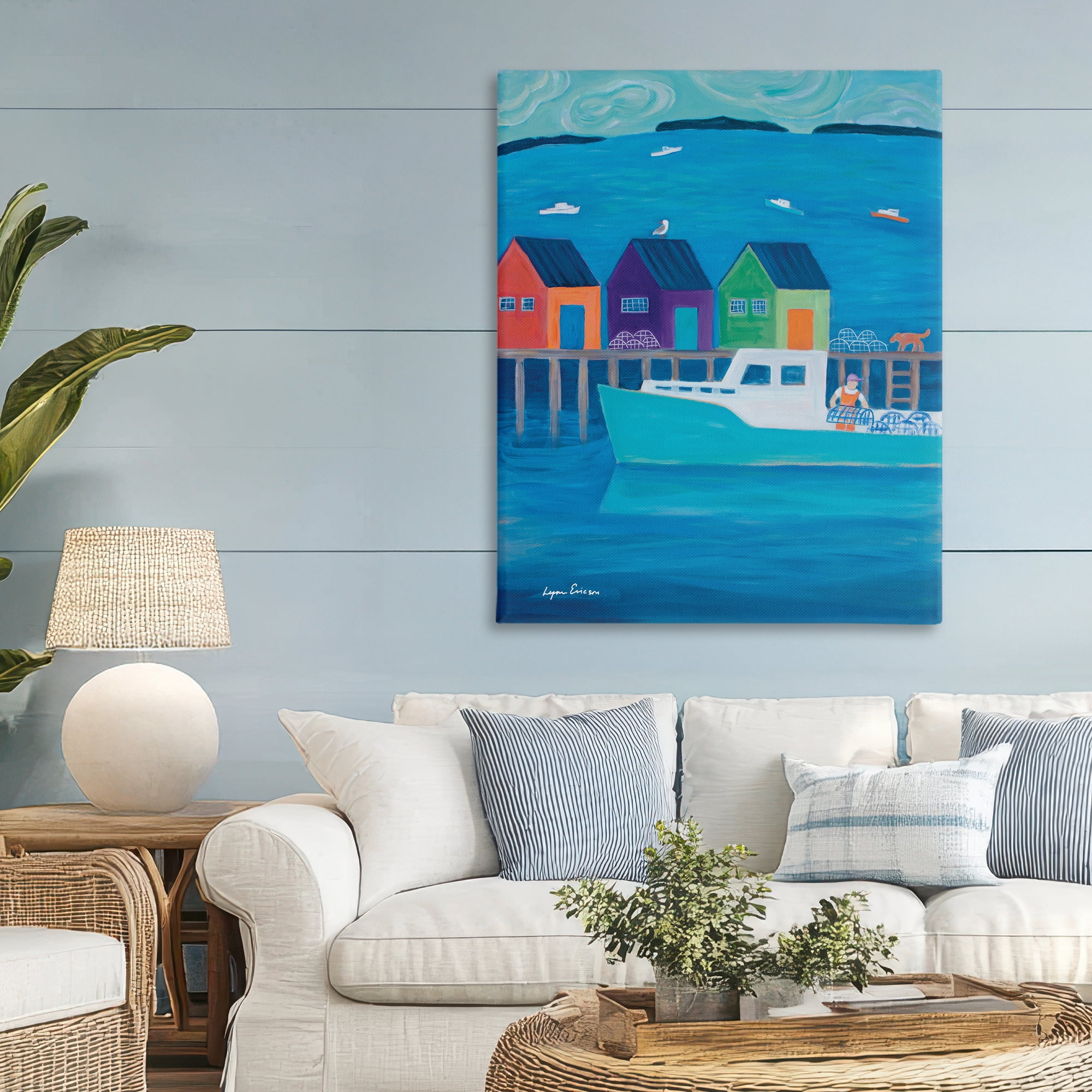 Stupell Industries Out Hauling Traps Canvas Wall Art, design by Lynn Ericson Fine Art