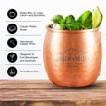 thumbnail image 5 of PERSONALIZED Stylish Bridesmaid Ultimate Gift: Custom Engraved Moscow Mule Mugs with Classic Round Rolled Rim and Sturdy Handle, Hammered Copper Finish 18 oz, Cupids Heart, Set of 4, 5 of 6