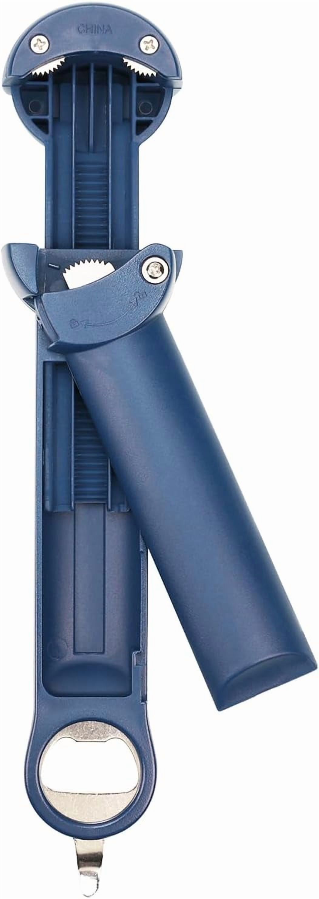 FRKSMD-Multifunctional Bottle Opener Jar Opener, Adjustable Can Opener for Bottles Beer and Easy-open Can, Multi Kitchen Cap Remover (Blue)
