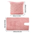 thumbnail image 2 of Flannel Convertible Pillow Blanket, Portable 2‑in‑1 Plush Throw That Folds Into Pillow, Warm Soft Travel Blanket for Sofa, Office and Road Trips, 2 of 6