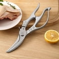 thumbnail image 4 of Gnmfd Multi-Functional Stainless Steel Bone Shears, Kitchen Meat Cutter with Fish Scale Scraper Nut Cracker Handle for Poultry Meat Seafood Cutting Prep for Home Kitchen Chefs, 4 of 9