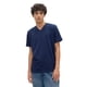 thumbnail image 1 of Camiseta GAP para hombre con cuello en V, diseño suave con logo, color azul tapiz, talla XS, 1 of 1