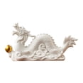 thumbnail image 3 of Figura de dragón chino Estatua de dragón chino Recuerdo de riqueza Figura de Feng Shui Blanco, 3 of 9