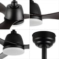 thumbnail image 5 of JONATHAN Y Audie 52" 1-Light Classic Industrial Iron/Plastic Mobile-App/Remote-Controlled 6-Speed Propeller Integrated LED Ceiling Fan, Dark Brown Wood Finish, 5 of 8