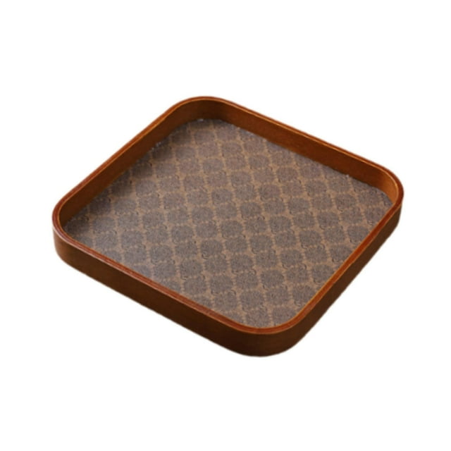 veasfak Serving Tray Wooden Tray Dinner Tray Coffee Table Tray Tea Tray for Coffee Table Square