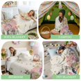 thumbnail image 6 of Throw Blanket Fleece Throw Blanket 50x60in, Easter Egg Spring Flower Soft Lightweight Bed Blankets Rustic Rabbit Butterfly Retro Linen Fuzzy Couch Blankets for All Season, 6 of 9