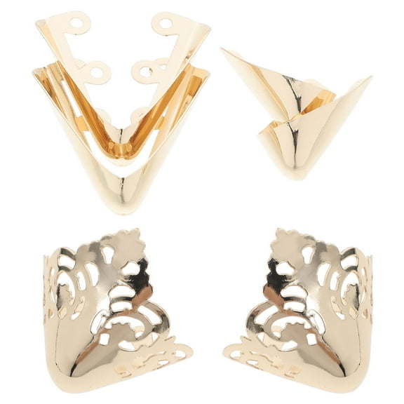 FELTECHELECTR Heel Covers Golden 3 Pairs