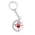 thumbnail image 1 of absolute handprint abandon death rotatable keyholder disc accessories chain clip, 1 of 3