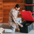 thumbnail image 2 of CleverMade Double Tote Tower 10-Tier Storage Rack for 27-Gallon Totes, Heavy-Duty Organizer for Garage, Pantry, or Laundry Room, 2 of 7