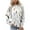 White, variant on Womens Sweatshirts Floral Print Long Sleeve Round Neck Casual Loose Sweatshirt White M,Sweatshirts Jacket for Women