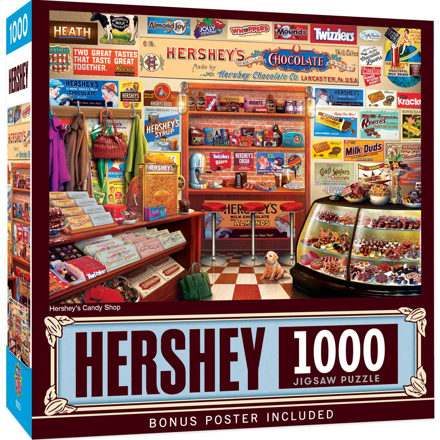 MasterPieces 1000 Piece Puzzle - Hershey's Candy Shop - 19.25"x26.75"