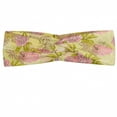 thumbnail image 1 of Garden Art Headband, Tender Beauty of Spring Nature Theme with Hand Drawn Peony Blossoms and Buds, Elastic and Soft Women's Bandana for Sports and Everyday Use, Grey Red Coconut, by Ambesonne, 1 of 3