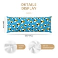 thumbnail image 3 of Fotbe Flying Bees Funda para Almohada Corporal con Diseño, Funda de Microfibra Ultrasuave de 20x54 Pulgadas, Ropa de Cama Elegante, 3 of 7
