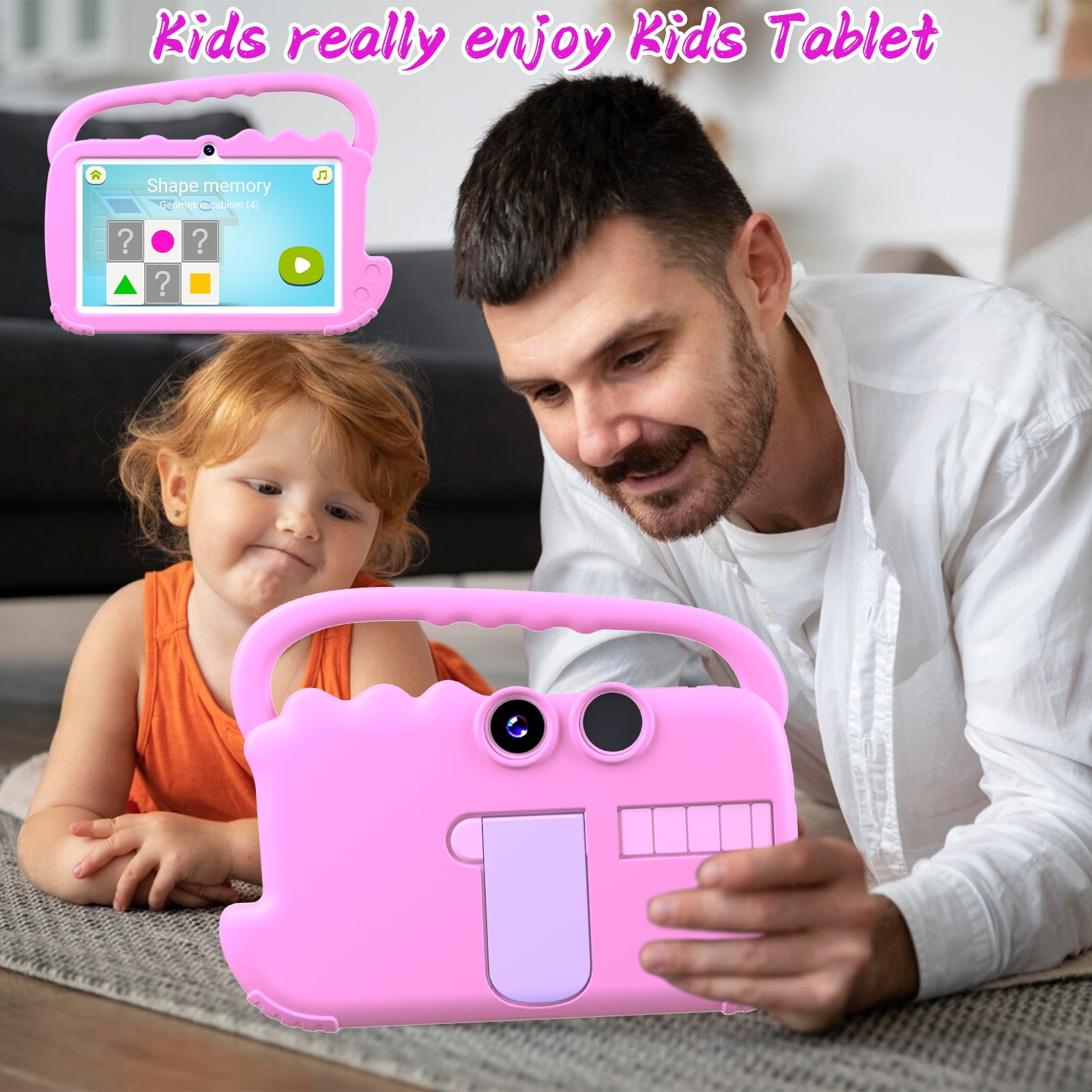 Peicheng AT70K Android 12.0 Kids Tablet, 7 in, 32GB Expandable
