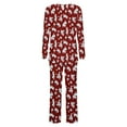thumbnail image 3 of Censtreet Women's Pajama Set, 2 Piece Lounge Outfits Button-Down Sleepwear Long Sleeve With Pockets Ladies Pjs, 3 of 7