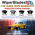 thumbnail image 2 of 2001 Plymouth Prowler Beam Wiper Blades Wipers w/1yr Warranty (Set of 2) (WiperBladesUSA), 2 of 5