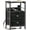Black Oak, variant on Furologee End Table with Charging Station, Nightstand with Fabric Drawers, Side Tables with USB Ports & Outlets, Night Stand with Storage Shelf & Hooks, for Living Room/Bedroom, White