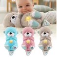 thumbnail image 2 of New Breathing Bear Baby Soothing Otter Plush Doll Toy Baby Kids Soothing Music Sleeping Companion Sound and Light Doll Toy Gift, 2 of 5