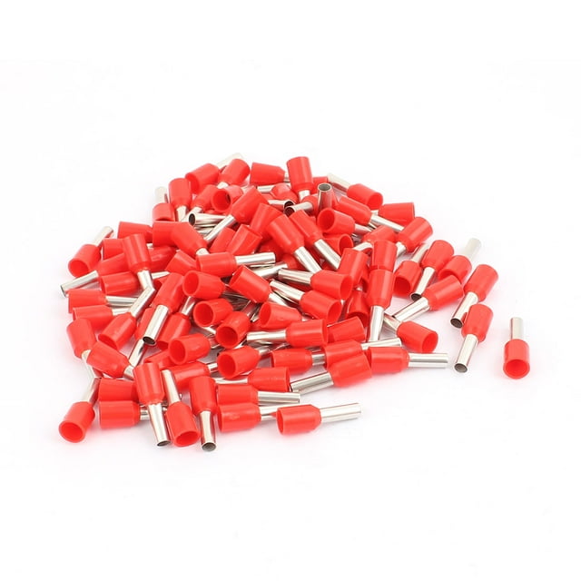 Unique Bargains 102Pcs E4009 12 AWG 4.0mm2 Insulated Wire Ferrules Cord End Terminals Red