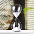 thumbnail image 4 of Relojes de arena de cristal con personalidad: temporizador de arena redondo de 5/30/60 minutos, dorado, 5 minutos, 4 of 5