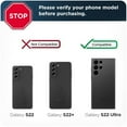 thumbnail image 2 of Encased Nylon Holster + Rebel Case Compatible with Samsung Galaxy S22 Ultra Belt Clip Case and Pouch, 2 of 12
