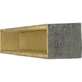 thumbnail image 6 of Ekena Millwork 8"H x 10"D x 84"W Rough Sawn Faux Wood Fireplace Mantel, Aged Ash, 6 of 17