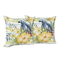 thumbnail image 6 of Ambesonne Colorful Throw Pillow Cover 2 Pack, Tropic Exotic Parrots, 16", Multicolor, 6 of 6