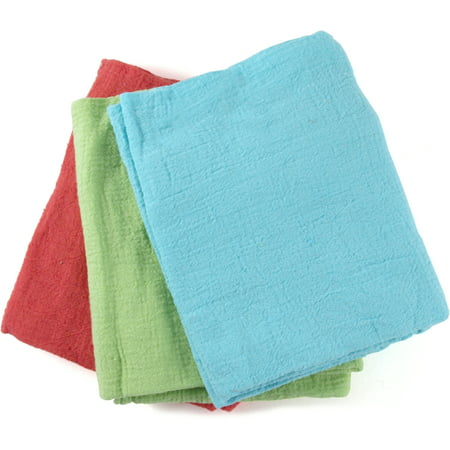 Iron Chef America Flour Sack Towel in Assorted Bright Colors, Set of