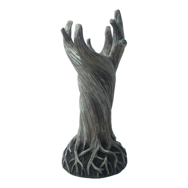 Yuarrent Florero de resina, maceta decorativa, muebles creativos para troncos de árboles, decoración artesanal hecha a mano para el hogar, sala de estar Decoración del hogar blanco Yuarrent HA040524-01