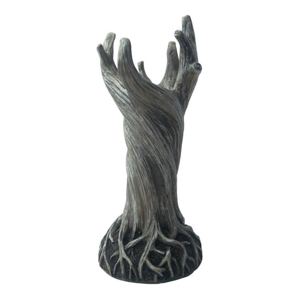 Yuarrent Florero de resina, maceta decorativa, muebles creativos para troncos de árboles, decoración artesanal hecha a mano para el hogar, sala de estar Decoración del hogar blanco Yuarrent HA040524-01