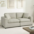 thumbnail image 5 of Comfort Pointe Casella Modular Beige Polyester Fabric 2-Piece Sofa, 5 of 12
