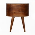 thumbnail image 5 of Chestnut Rounded Contemporary Nightstand with Storage, 5 of 10