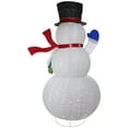 thumbnail image 6 of Northlight LED Lighted Iridescent Twinkling Snowman Outdoor Christmas Decoration - 71", 6 of 7