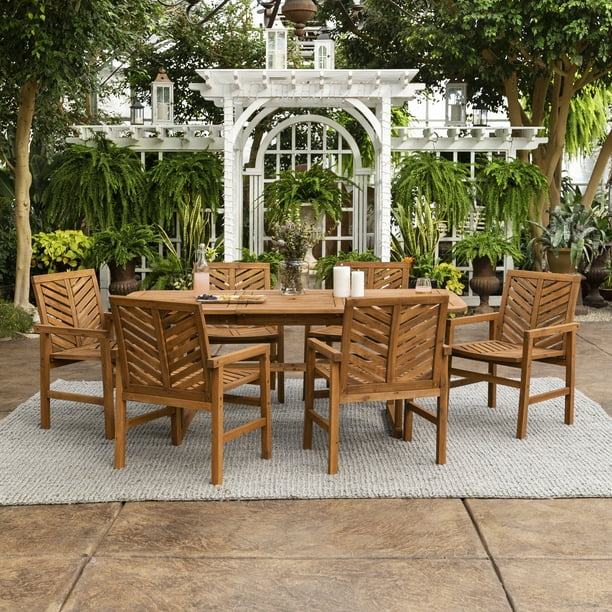 Manor Park Outdoor Patio Dining Set, 7 Piece, Multiple Colors and Styles