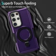 thumbnail image 5 of Dteck for Samsung Galaxy A34 5G Case with Invisible Built in Stand & Ring Holder,Military Grade Drop Protection Shockproof Hybrid Case for Samsung Galaxy A34 5G,Deep Purple, 5 of 7