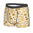 thumbnail image 2 of Wukai Honey Honeycomb Print Men’s Underwear Breathable Boxer Briefs,&nbsp;Moisture Wicking & Breathable-Small, 2 of 7